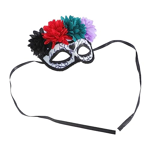 OATIPHO 1stk Maskerade Maske Blumen-maskerade-masken Masken Zum Geisterfest Halloween-aufkleber Maskerade Halbes Gesicht Blumendekor Maskerade Für Frauen Halloween -masken Neon Plastik von OATIPHO