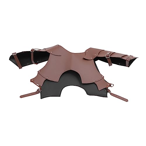 OATIPHO 1stk Schulterstücke Rüstung Ritterkostüm Männer Mittelalterliches Ritterkostüm Gürtel Mantel Mittelalterliche Kostüme Männer Mittelalterliche Stiefel Sensenmann Brown Pu von OATIPHO