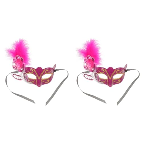 OATIPHO 2st Blumenseitige Federmaske Maskerade- Für Party Maskerade-party- Dekorative Cosplay- Partymaske Gittergewebe Mesh- Europäisch Und Amerikanisch von OATIPHO