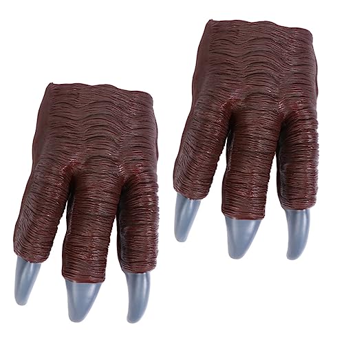 OATIPHO 2St Dinosaurier-Klaue Dinosaurier-Pfoten-Handschuhe Dinosaurier Krallen Spielzeug Dino kinderspielzeug Dino Fasching Dinosaurier Krallen Handschuhe Dinosaurierkrallen schimmeln von OATIPHO