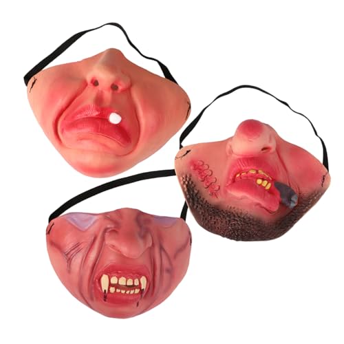 OATIPHO 3St Halloween-Maske wandelnde tote Maske Halloween-Cosplay blutige Masken Vampir-Kostüm Halloween-Performance halloween halloween assecoires Horror-Maske Streichkostüm von OATIPHO