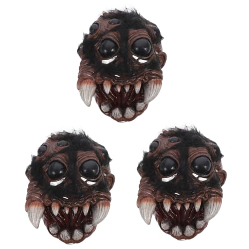 OATIPHO 3St Spinnenmaske Tiermaske Partymaskenmänner Maskerade Masse Tierkopfmaske Halloween realistische Gesichtsbedeckung Maskerademaske für Party-Cosplay- von OATIPHO