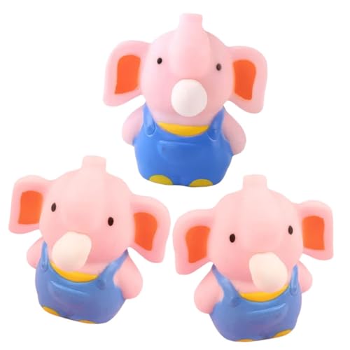 OATIPHO 3st Prise Musik Spielzeug Tier Stressball Lustige Stressbälle Simulation Elefant Rosa Kind Sanft von OATIPHO