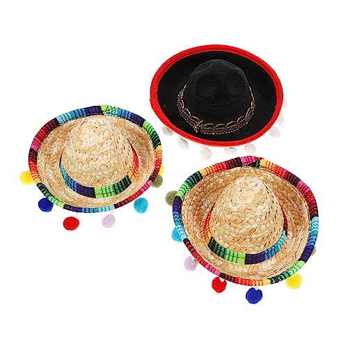 OATIPHO Festival Kopfschmuck Requisiten Leichte Nicht-fading Mini Sombrero Haar Hoops von OATIPHO