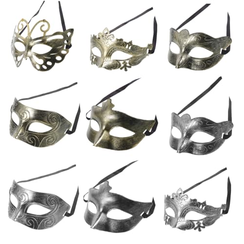 OATIPHO 40St antike Maske halloween masken halloweenmaske venezianische masken faschings masken Festtagsmaske Maske schwarz stichsäge Frauenmaske Karnevalsmaske Plastik von OATIPHO