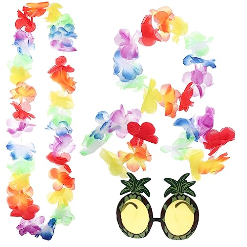 OATIPHO 5 Sätze Ananas-Brille Tiki-Party Aufkleber gefälscht künstlich hawaii sonnenbrille hawaii outfit hawaii kleidung hawaiianische Themenpartybevorzugung Luau Partybrille Plastik von OATIPHO