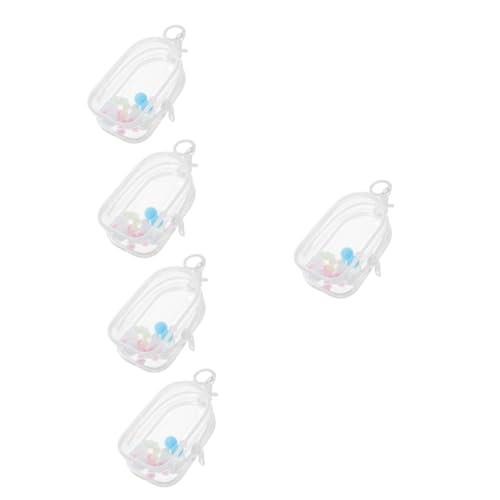 OATIPHO 5 Sets Show Bag Baggy Für Puppenhalter Outdoor Kleine Puppentasche Tragbare Sammlerstücke Vitrine Actionfiguren Beutel Figuren Tasche Puppenaufbewahrungskoffer Klare Puppentaschen von OATIPHO