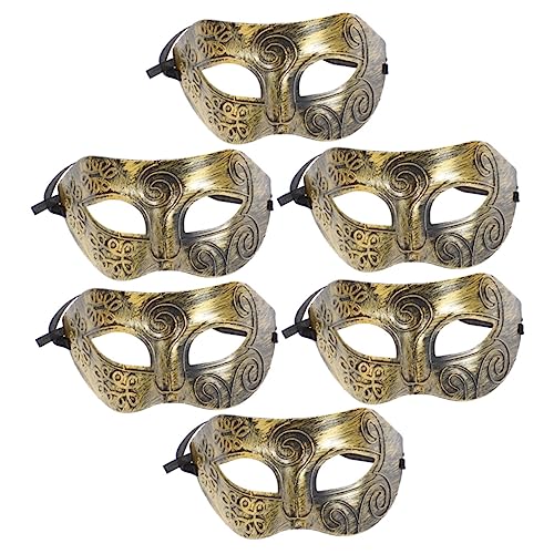 OATIPHO 6 Stück Herren Vintage Masken Ballmasken Cosplay Kostüm Halbgesichtsmaske Antik Stil für Maskenbälle Karneval Halloween Party OATIPHO 6 Stück Herren Vintage Masken Ballmasken Cosplay Kostüm Halbgesichtsmaske Antik Stil für Maskenbälle Karneval Halloween Party von OATIPHO