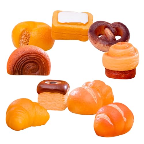 OATIPHO 9St Mikro-Landschaftsbrot für kinderspielzeug Cake Decorating weinachtsgeschte Dekorationen Mini- -Rollenspiel Mini-Dessertkuchen- Mini-Dessert-Modell Harz von OATIPHO