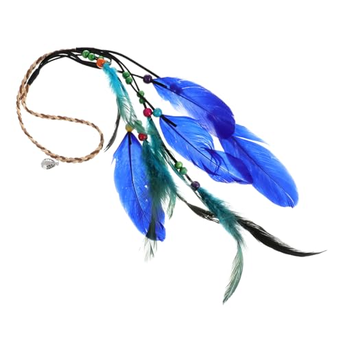 OATIPHO Boho stirnband Handgefertigt mit Federn Blaues Hippie kopfschmuck Accessoire für Damen Karneval Partys und Vintage mottopartys Eleganter Haarreif für Festliche Anlässe OATIPHO Boho stirnband Handgefertigt mit Federn Blaues Hippie kopfschmuck Accessoire für Damen Karneval Partys und Vintage mottopartys Eleganter Haarreif für Festliche Anlässe von OATIPHO