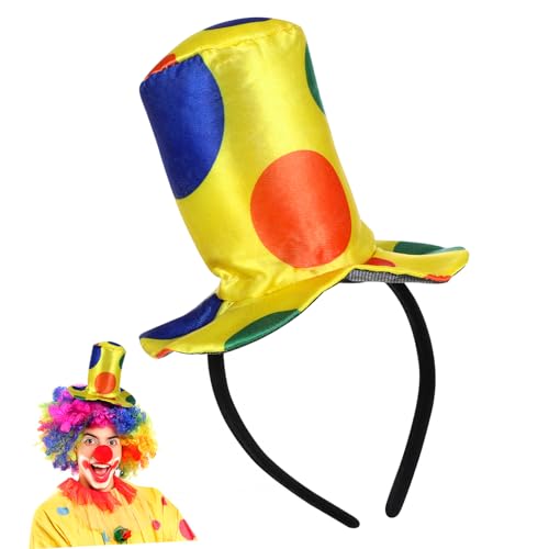 OATIPHO Clown Kopfband Hut Für Und Erwachsene Lustiges Karnevals Kostü Zubehör Clown Headdress Für Fasching Zirkus Oder Partys Buntes Clown Outfit Accessoire von OATIPHO