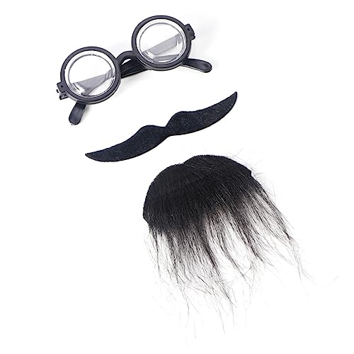 OATIPHO DREI Teilige Halloween Kostü Accessoires Set Mit Selbstklebenden Fake Brille Bart Und Schnurrbart Für Cosplay Und Maskerade Party Dekoration D Stil von OATIPHO