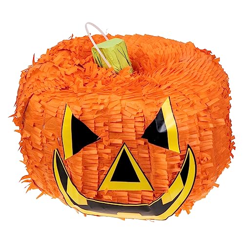 OATIPHO Dekorative Pinata Halloween-pinata Gruselig Halloween Party Ornament Thanksgiving-kürbis-pinata Hängendes Kürbisdekor Gruseliges Partyzubehör Mexikaner Kind Piñata Papier Füllung von OATIPHO