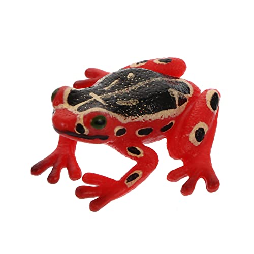 OATIPHO Frosch-Modell Kognitionsspielzeug Für Feengarten Tierminiatur Tierskulptur Im Freien Mikrolandschaftsornament Krötenfigur Tiermodell Kinderspielzeug Plastik Rot von OATIPHO