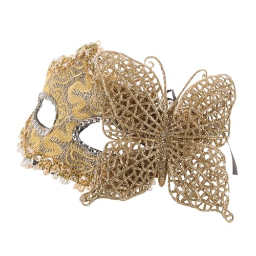 OATIPHO Halbgesichtsmaske Mit Schmetterling Karnevalsmaske Schmetterlingsmaske Cosplay Maske Stützmaske Für Frauen Partymaske Dekorative Maske Kostümmaske Maskerademaske von OATIPHO