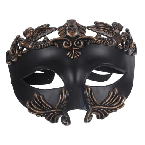 OATIPHO Halbmaske Für Karneval Und Halloween Weiße Und Schwarze Masken Für Kostümpartys Cosplay Und Maskenball Elegantes Accessoire Für Damen Und Herren von OATIPHO