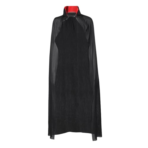 OATIPHO Halloween Cape Umhang Für Herren Vampir Kostüm Mit Zauberer Hut Elegantes Schwarzes Cape Für Halloween Partys Cosplay Und Performances Ideal Für Kostümpartys Und Fasching von OATIPHO