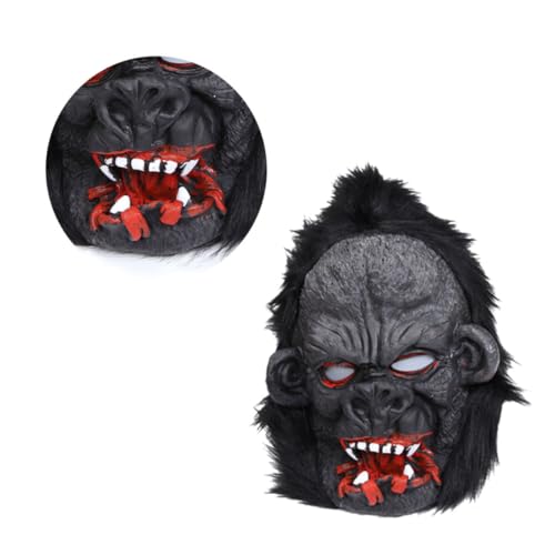 OATIPHO Halloween Gorilla Maske Mit Großen Ohren Gruselige Orang Utan Maske Für Kostümpartys Streiche Und Parodien Ideal Requisite Für Schaurige Auftritte Und Verkleidungen von OATIPHO