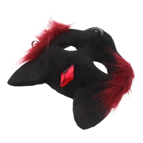 OATIPHO Halloween Katzenmaske Halbgesicht Tier Masquerade Maske Rote Schwarze Cosplay Maske Leichtes Design Komfortable Universalgröße Für Halloweenparty Erwachsene OATIPHO Halloween Katzenmaske Halbgesicht Tier Masquerade Maske Rote Schwarze Cosplay Maske Leichtes Design Komfortable Universalgröße Für Halloweenparty Erwachsene von OATIPHO