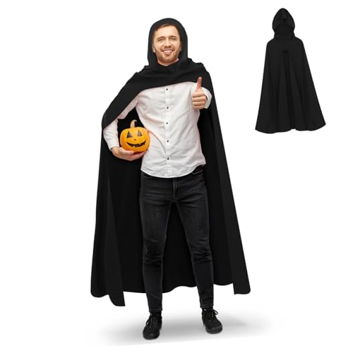 OATIPHO Halloween-Kostümumhang aufblasbare Kostüme Halloween-Schal gruselige Halloween-Kostüme Alien-Kostüm Kap Halloween umhang schwarzer umhang Partymantel Zaubererumhang Polyester Black von OATIPHO