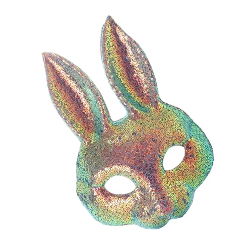 OATIPHO Hasenmaske Halloween-streichmaske Halloween-maske Realistische Maske Tierisches Gesicht Pelziges Kostüm Hasenfigur Hut Mit Hasenohren Disco-spiegelmaske Masken Bärenmaske Eva von OATIPHO