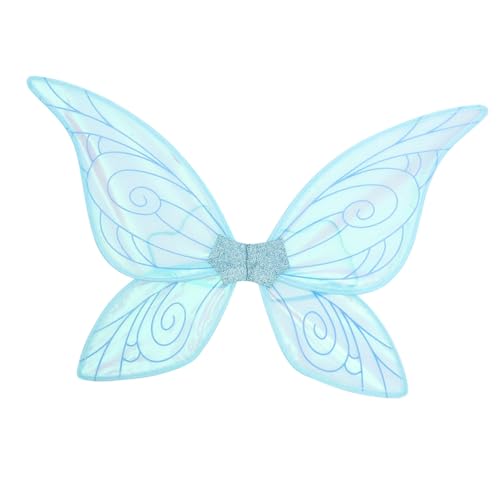 OATIPHO Leuchtende Schmetterlingsflügel schmetterling verkleiden schmetterlingsflügel Engelskostüm für flattern Flügel Cosplay Frauen Cosplay Flügelstütze buntes Garn Blue von OATIPHO