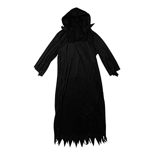 OATIPHO Lifelike Halloween Kostü Schwarze Robe Cosplay Outfit Für Karneval Und Maskerade Party Ideal Für Gruselige Anlässe Und Rollenspiele von OATIPHO