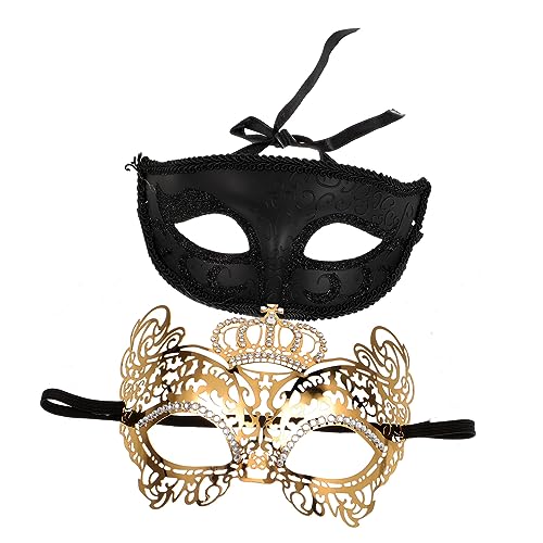 OATIPHO Masquerade Party Masken Set Halloween Maske Im Antiken Stil Ideal Für Karneval Und Kostümpartys Glamourö Augenmaske Für Paare Und Verkleidungen von OATIPHO