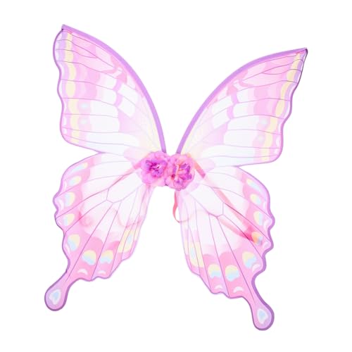 OATIPHO Ostern verkleiden Schmetterlingsflügel für Hunde Feenflügel Flügel für Cosplay buterfly butterfly wings Schmetterlingsflügel für Frauen Party-Flügel-Stütze Polyester Rosa von OATIPHO