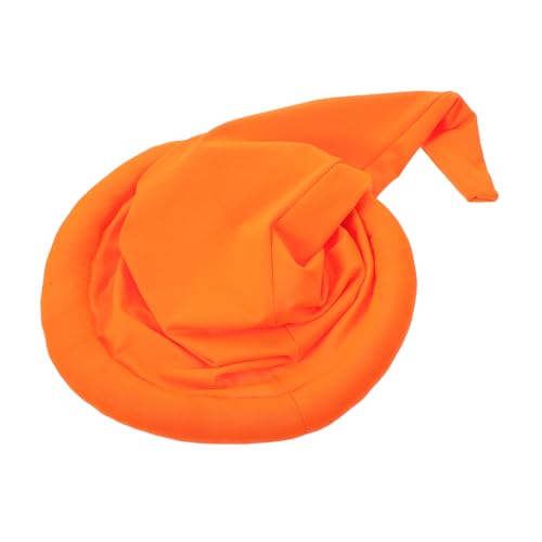 OATIPHO Prop-Hut Weihnachtsmütze Halloween Feiertagsaccessoire Märchenkostüm-Requisite Gnome-Partyhüte Gnom-Cosplay-Kostüm Wichtelmützen für Erwachsene Märchenaccessoires Polyester Orange von OATIPHO