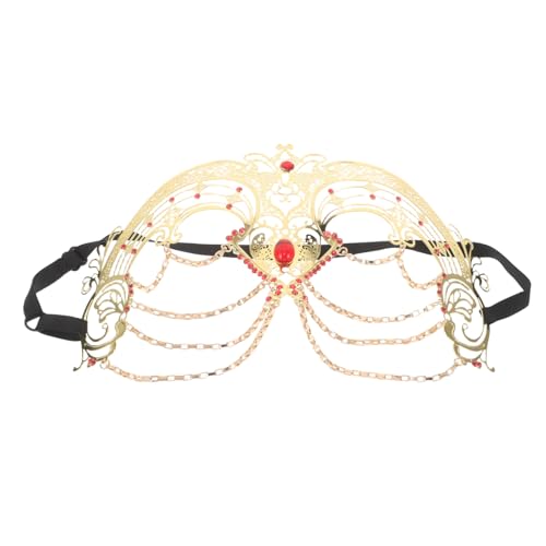 OATIPHO Rhinestone Half Face mit Tassel und Dekorativer Kette Handgefertigte Halbgesichtsmaske für Halloween Karneval Cosplay Damenparty und Kostümaccessoire OATIPHO Rhinestone Half Face mit Tassel und Dekorativer Kette Handgefertigte Halbgesichtsmaske für Halloween Karneval Cosplay Damenparty und Kostümaccessoire von OATIPHO
