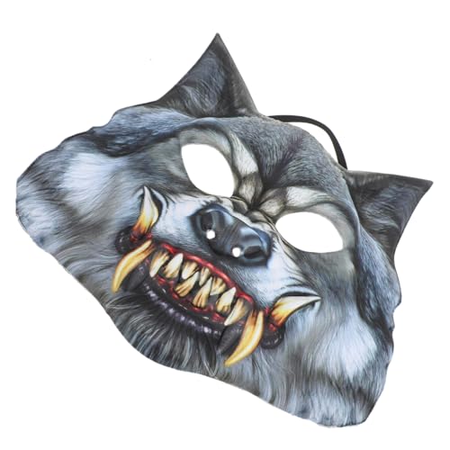 OATIPHO Tier Gesichtsmaske Halloween Maske Requisiten Karnevalsmaske Requisite Werwolf Anziehmaske Eva von OATIPHO