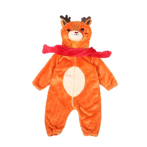 OATIPHO Unisex Strampler Mit Kapuze üßer Reh Anzug Für Kleinkinder Tierkostü Für Halloween Weihnachten Und Winterfeiern Für Babys Von 66 von OATIPHO