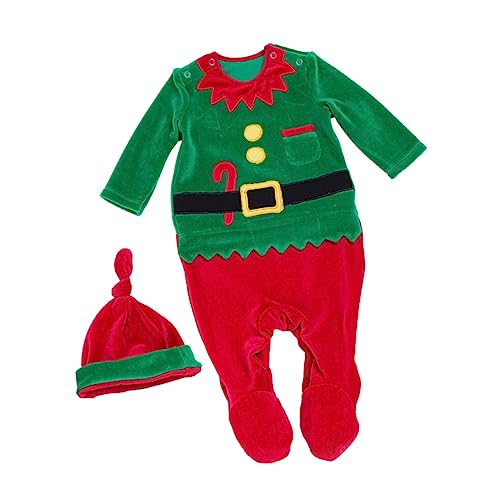 OATIPHO Weihnachtsanzug Langarm Einteiler Aus Für äuglinge Gr 80 12 24 Monate Weihnachtskostü Für Babys Niedliches Santa Outfit Ideal Für Festlichkeiten von OATIPHO