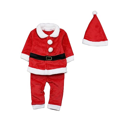 OATIPHO Weihnachtskostü Set Für 3 Teiliges Winteroutfit Mit ütze Für Jungen Und ädchen Festliche Kleidung Für Weihnachten Cosplay Und Partys Größe von OATIPHO