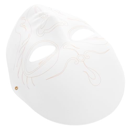 OATIPHO Zellstoff-Maske faschingsmasken kinderschminke Kreative Masken für Masken für Kindergeburtstage Theater Masken für weiße Vollmaske leere masken selber machen von OATIPHO