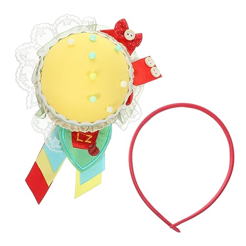 OATIPHO halloween kleidung costume de halloween fasching kleidung Cosplay-Burger-Stirnband Burger-Kopfschmuck Stilvolles Stirnband für den Außenbereich Stirnband im modernen Stil Stoff von OATIPHO