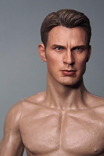 OBEST 1/6 Skala männlicher Kopf Headsculpt für HT, VERYCOOL, TTL, Spiel, PHICEN Action Figur Körper Geeignet für Verkleidung, Fotografie und Rollenspiele von OBEST