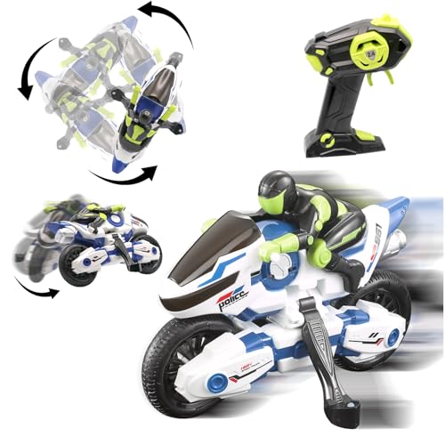 OBEST 2.4G ferngesteuertes Motorrad, ferngesteuertes Stunt-Motorrad, dreht Sich an Ort und Stelle/360°Drift, geeignet für Jungen und Mädchen Kinder Geschenke von OBEST