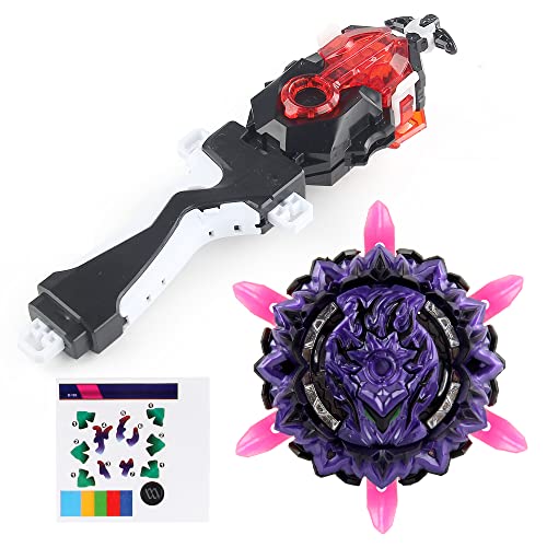 OBEST Bey Burst Turbo Starter Set, Battling Top 4D Metal Fusion Kampfkreisel mit Battling Top B-184 Launcher,Geschenk-Sets für Kinder, Geburtstag Kinder Spielzeug von OBEST