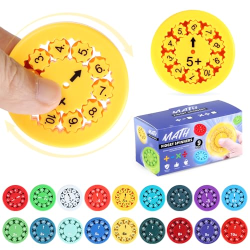 OBEST Math Fidget Spinner, Mathematik Fidget Spinner, farbenfroh, für Kinder von OBEST