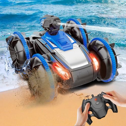 OBEST Amphibienfahrzeug Ferngesteuertes Auto, RC Auto Kinder Wasser Spritzbar, Geste Induktion Amphibie, 4WD Tumbling Spielzeug Rennen, Weihnachten Geburtstags Geschenke Spielzeug OBEST Amphibienfahrzeug Ferngesteuertes Auto, RC Auto Kinder Wasser Spritzbar, Geste Induktion Amphibie, 4WD Tumbling Spielzeug Rennen, Weihnachten Geburtstags Geschenke Spielzeug von OBEST