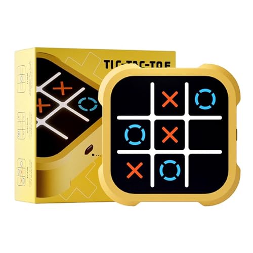 OBEST Tic Tac Toe Spiel,Brettspiel unterstützt KI-Kämpfe und 2-Spieler-Kämpfe,Big Eat Small Game,Puzzlespielkonsole,Interaktives Eltern-Kind-Spielzeug,Spielzeug Geschenke für Kinder Bildung von OBEST