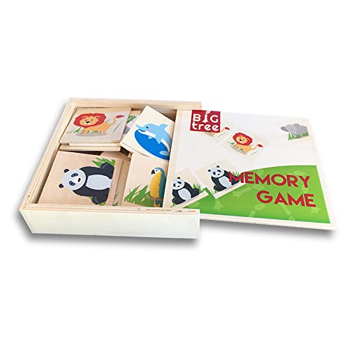 Holz-Memory, Safari, 18 Teile (Kinderspiel): 18 Teile im Set von OBILO