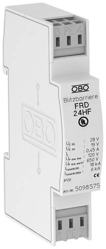 OBO Bettermann 5098575 FRD 24 HF Blitzbarriere 20 kA 1St. von OBO Bettermann