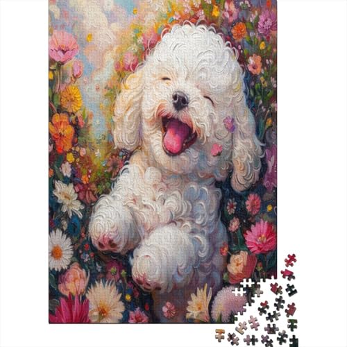 Süßer Welpe Puzzle 1000 Teile Für Erwachsene Und Kinder Ab 14 Jahrenfür Stressabbauer Puzzlespiel Erwachsenen Puzzlespiel Puzzel 1000pcs (75x50cm) von OCANUVREL