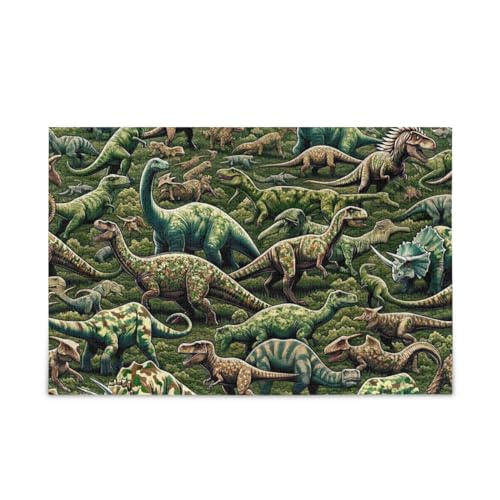 1000 Teile Puzzle Camo Dinosaurier Puzzle Spiel Home Wall Artwork Herausforderung Puzzle für Erwachsene von ODAWA
