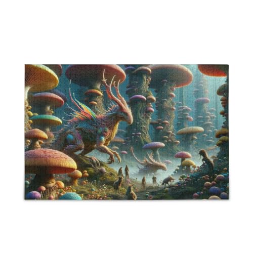 1000 Teile Puzzle Erkundung Pilz Stabile 2 mm Puzzleteile für Erwachsene Teenager von ODAWA