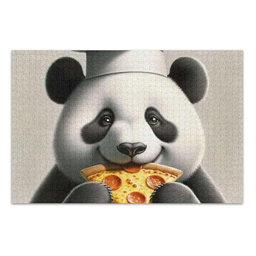 1000 Teile Puzzle Lustiger Panda Beige Puzzle Spiel Home Wall Artwork Spaß Familie Aktivität von ODAWA