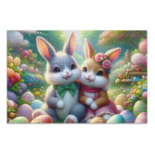 1000 Teile Puzzle Ostern Garten Puzzle Spiel Home Wall Artwork für Erwachsene Teenager von ODAWA